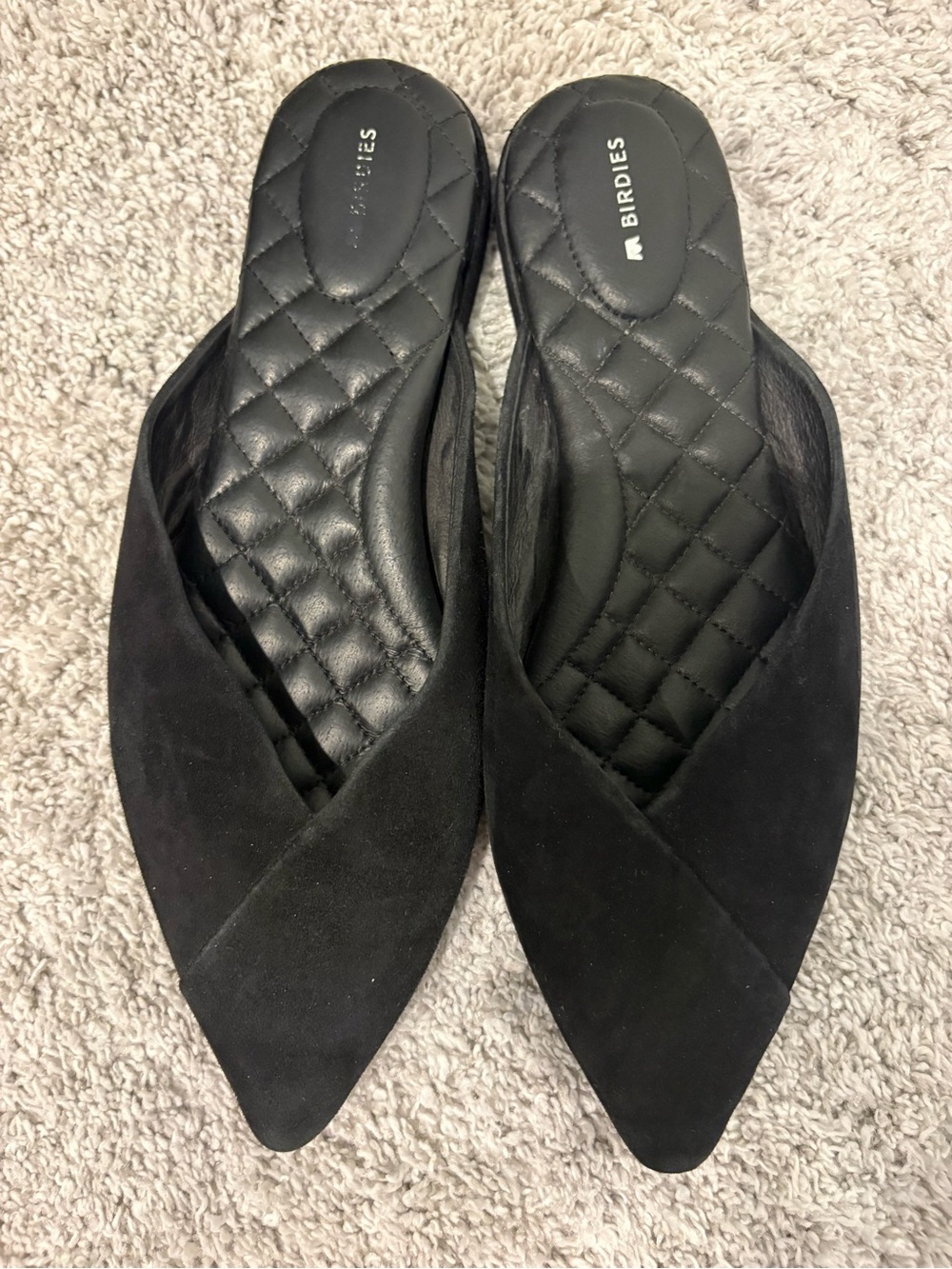 Birdies Black Pointed-Toe Flats Women’s Size 10